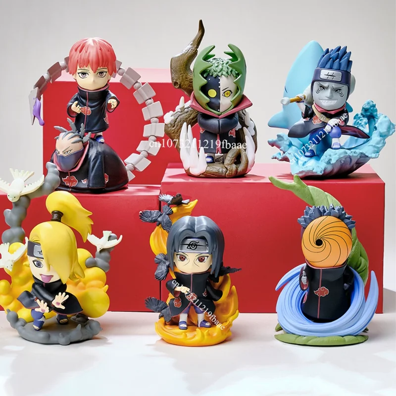 

Original Naruto Blind Box Akatsuki Toys Obito Uchiha Itachi Deidara Pain Sasori Hoshigaki Kisame Mystery Box Anime Figure Gifts