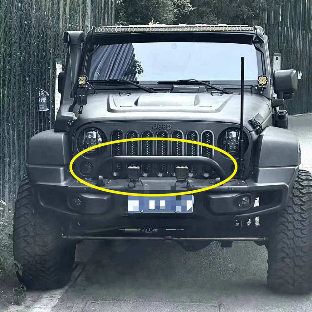 

SXMA J087-9n N-Tube Bumper Front Steel Bar for 10th Anniversary for Jeep for Wrangler JK2007-2017 Black