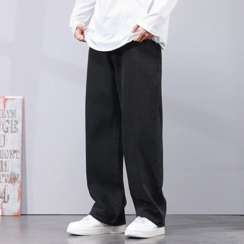 

Black Jeans Men Loose Fit Baggy Pants Wide Leg Streetwear Hiphop Male Denim Pants Mens Clothes Long Trousers 2022 New Arrival