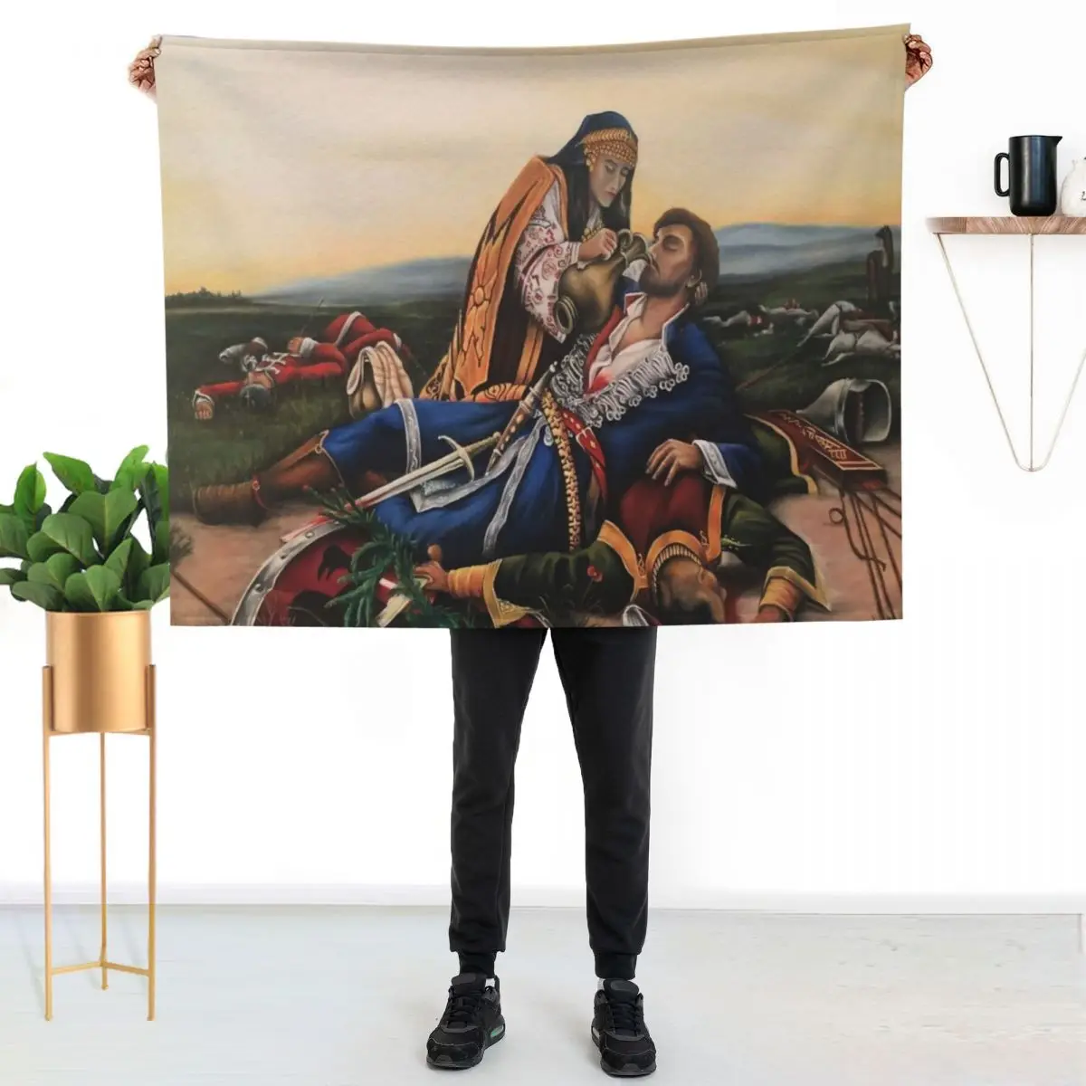 

Kosovka Devojka Throw Blanket Men's Soft Warm Throw Blanket for Couch