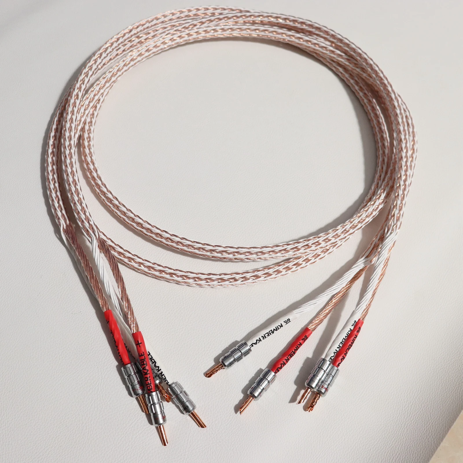 Американский оригинальный 1 пара HI-End 12TC OCC однокристальный медный Банановый штекер HIFI кабель для динамика