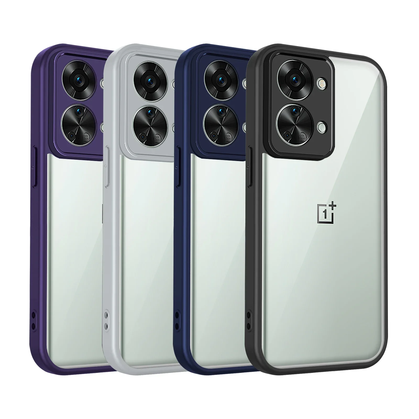 Oneplus Nord 2T CPH2399 Case Shockproof Silicone Bumper Air Cushion Clear Matte Back Cover Hard Phone Case for One Plus Nord2T