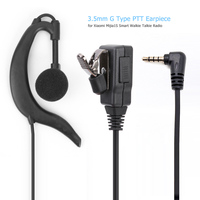 3.5mm Elbow PTT Mic Air Acoustic Tube In-ear Earpiece Headset For Xiaomi Mijia 1S/2S/3/Lite Walkie Talkie Interphone Earphone