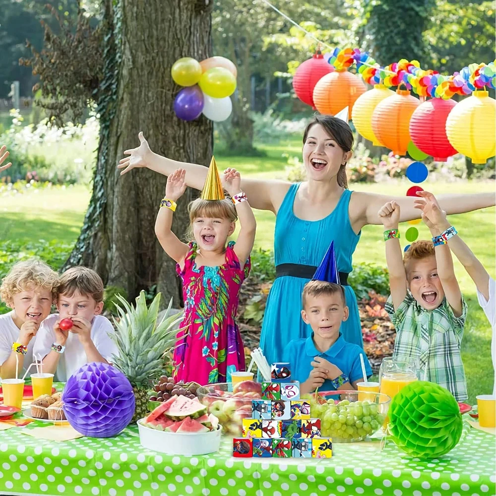 Pulseras Slap para niños Spidey y sus increíbles amigos, pulseras divertidas para niños, recuerdos de fiesta, premios en el aula, regalos