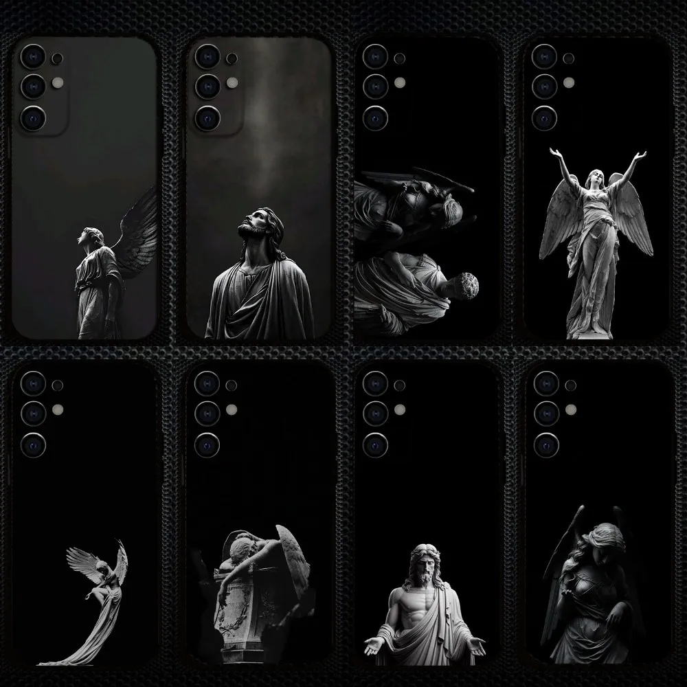 

sculpture black Phone Case For Samsung S25/S24/S23/S22/S21/S20/Plus,Fe,Lite/Others Black Cover