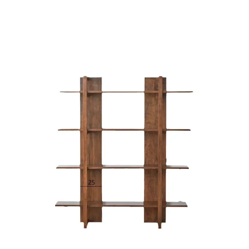 Solid wood pine home study bookcase shelf floor storage
