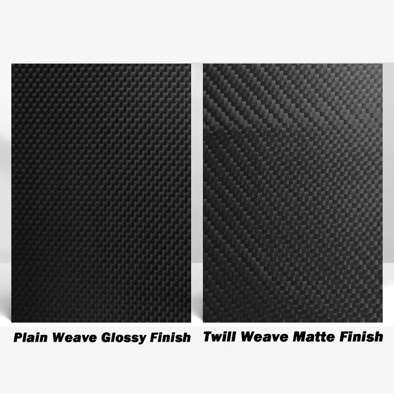3K Carbon Fiber Laminate Plate (1Pc) - Black Finish, Thickness Options 0.2/0.4/0.5/0.6/0.8/1-10mm, Carbon Fiber Panel