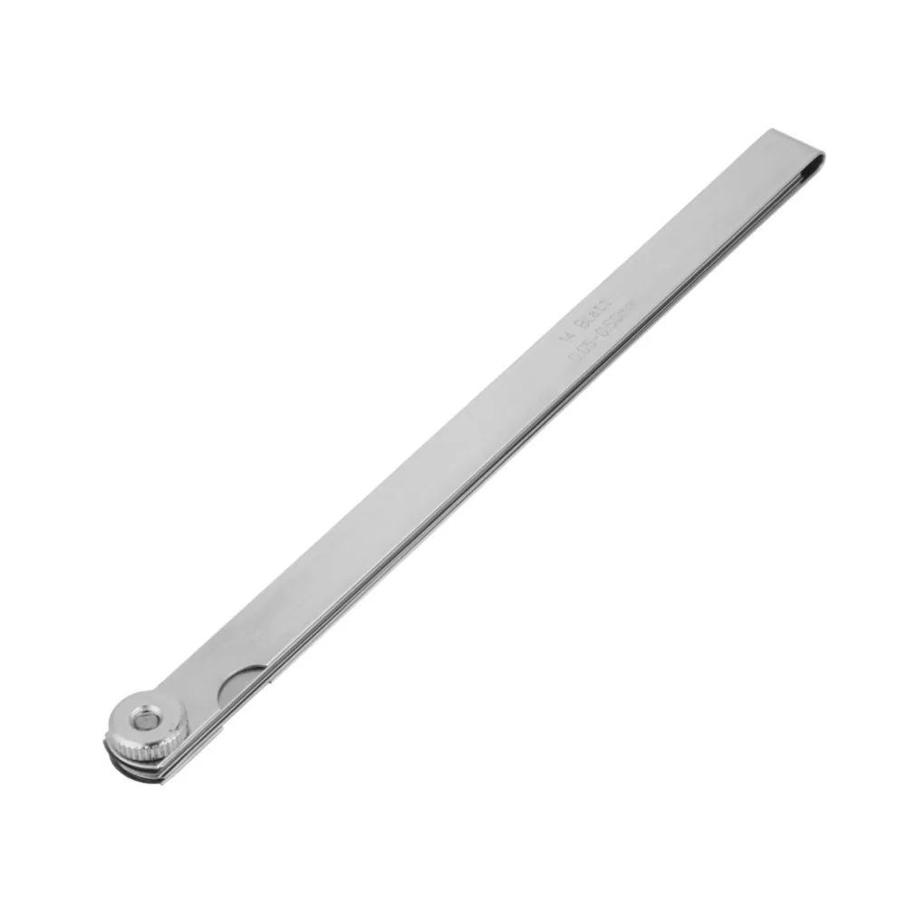 200mm Length Feeler Gauge Set 0.02mm to 1mm Range Stainless Steel Gap Measuring Tool Welding Inspection Tool Welding Application