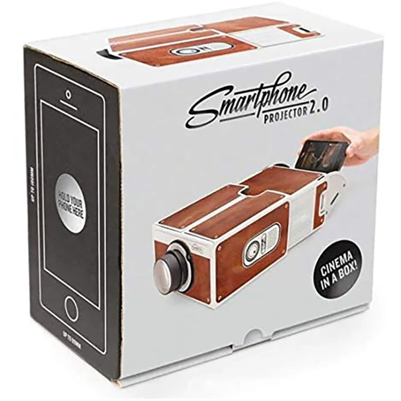 Cinema Projector,Portable Cardboard Smartphone Projector For Family/ Party/ Birthday Etc.Home Theater Audio Projector