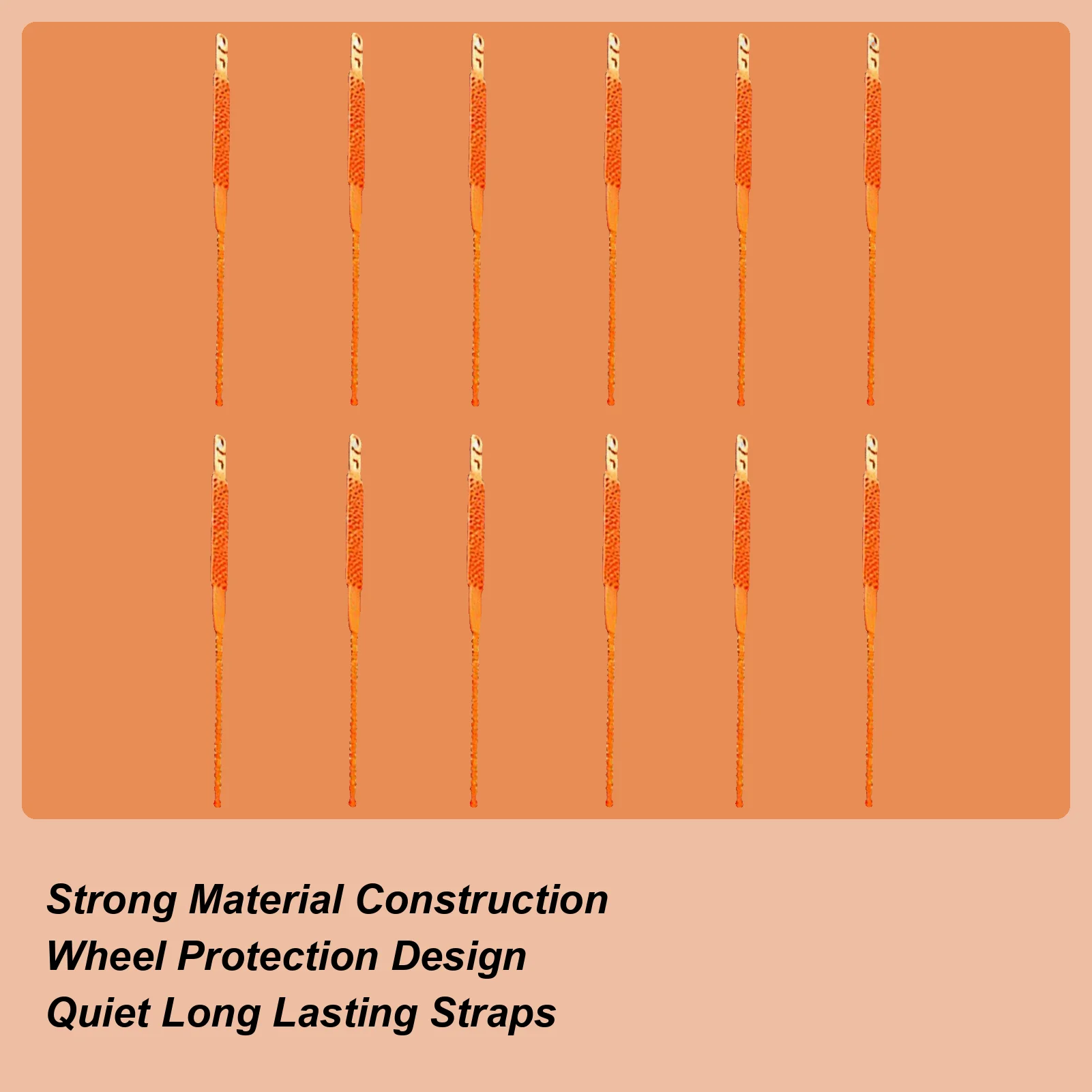Snow Tire Straps 12 Pieces Adjustable Reusable Elastic Traction Car Wheel Tie Down Straps Chains For Tires For Cold Weather