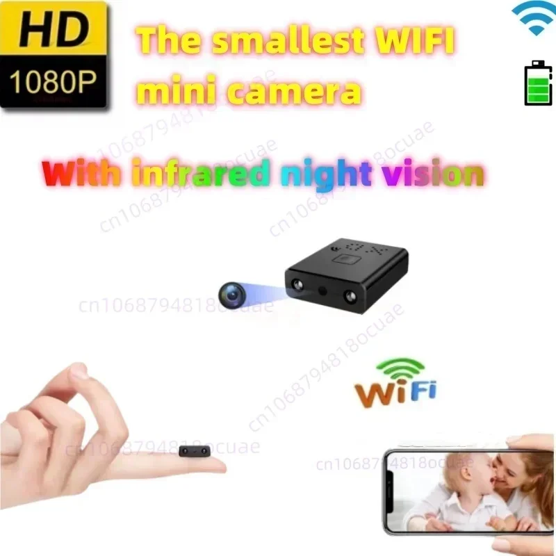 أصغر كاميرا صغيرة تعمل بالواي فاي HD 1080P للمنزل IP كاميرا مراقبة عن بعد الأشعة تحت الحمراء للرؤية الليلية كاميرا الجسم كاميرا Espia غير مرئية