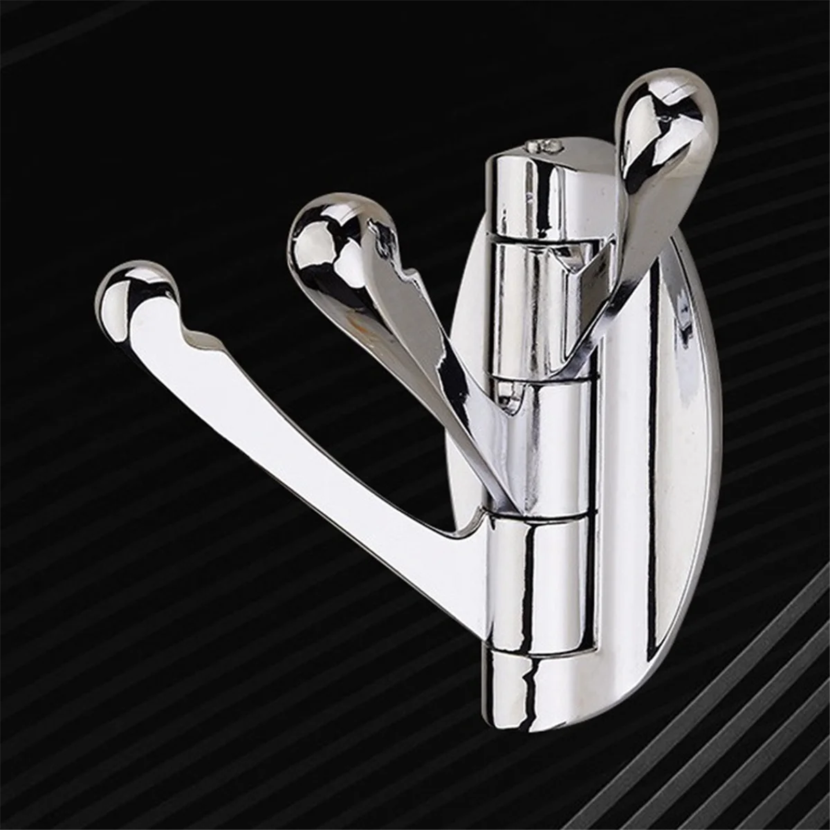 ร้อนพับตะขอผ้าเช็ดตัวหมุน,โลหะยืดหยุ่น Coat Hook,ผ้าเช็ดตัวผู้ถือ,Heavy Duty Robe แขวนเสื้อผ้าสําหรับห้องน้ํา