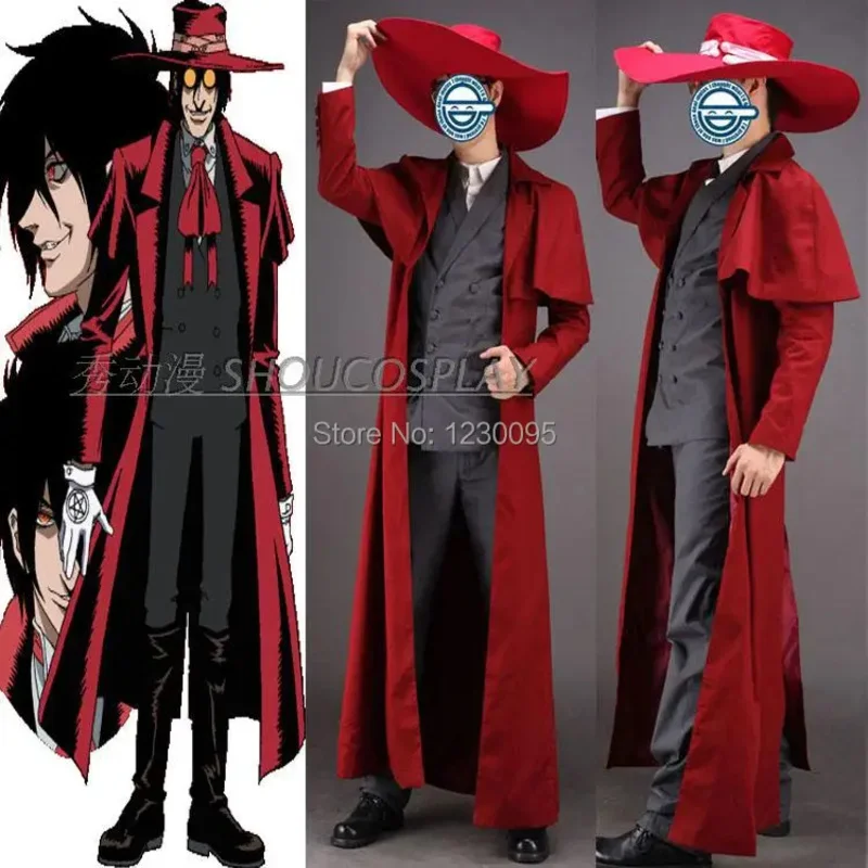 

Hellsing Alucard Cosplay Costume only coat hat Costume