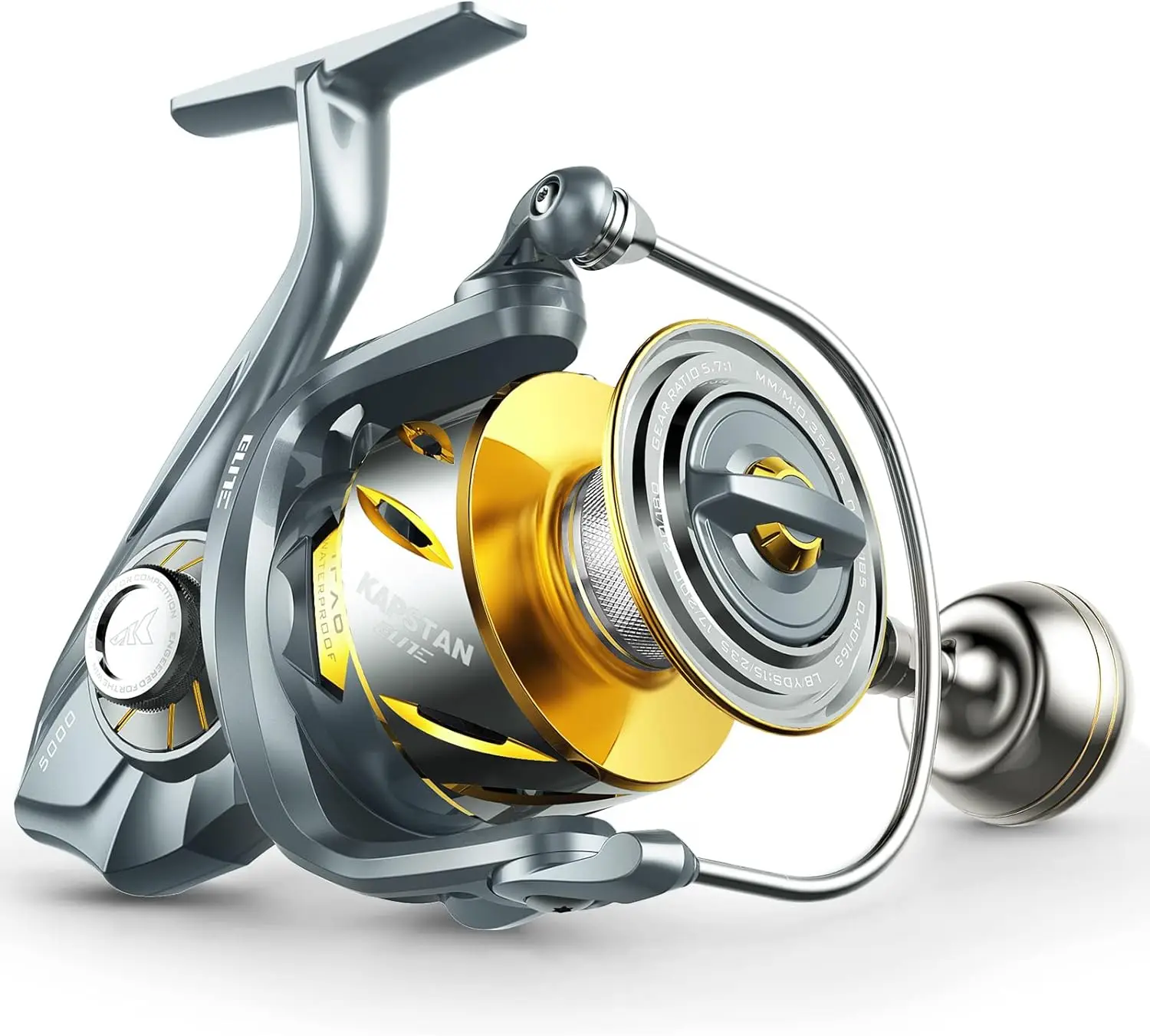 Saltwater Spinning Reel - IPX6 100% Waterproof – Up to 55LBs Max Drag Big Game Fishing Reel - CNC Aluminum Body