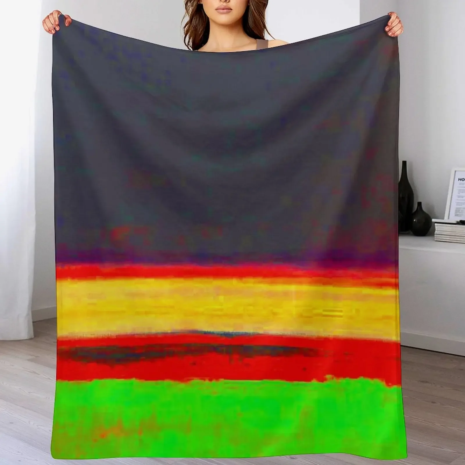 

Artwork by mark rothko Throw Blanket Cozy Microfiber Throw Blanket for Home Bedroom
