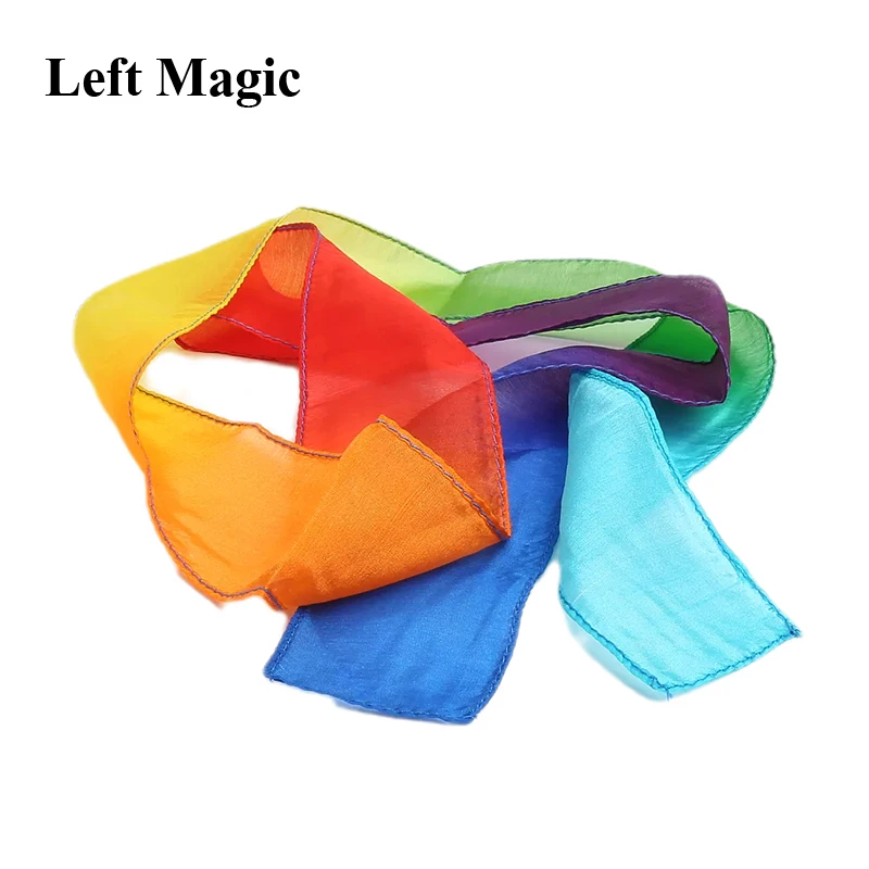 Thumb Tip Streamer (5cm*108cm) Magic Tricks Multi-color Silk Appearing Magia Accessories Close Up Street Illusions Gimmicks Prop