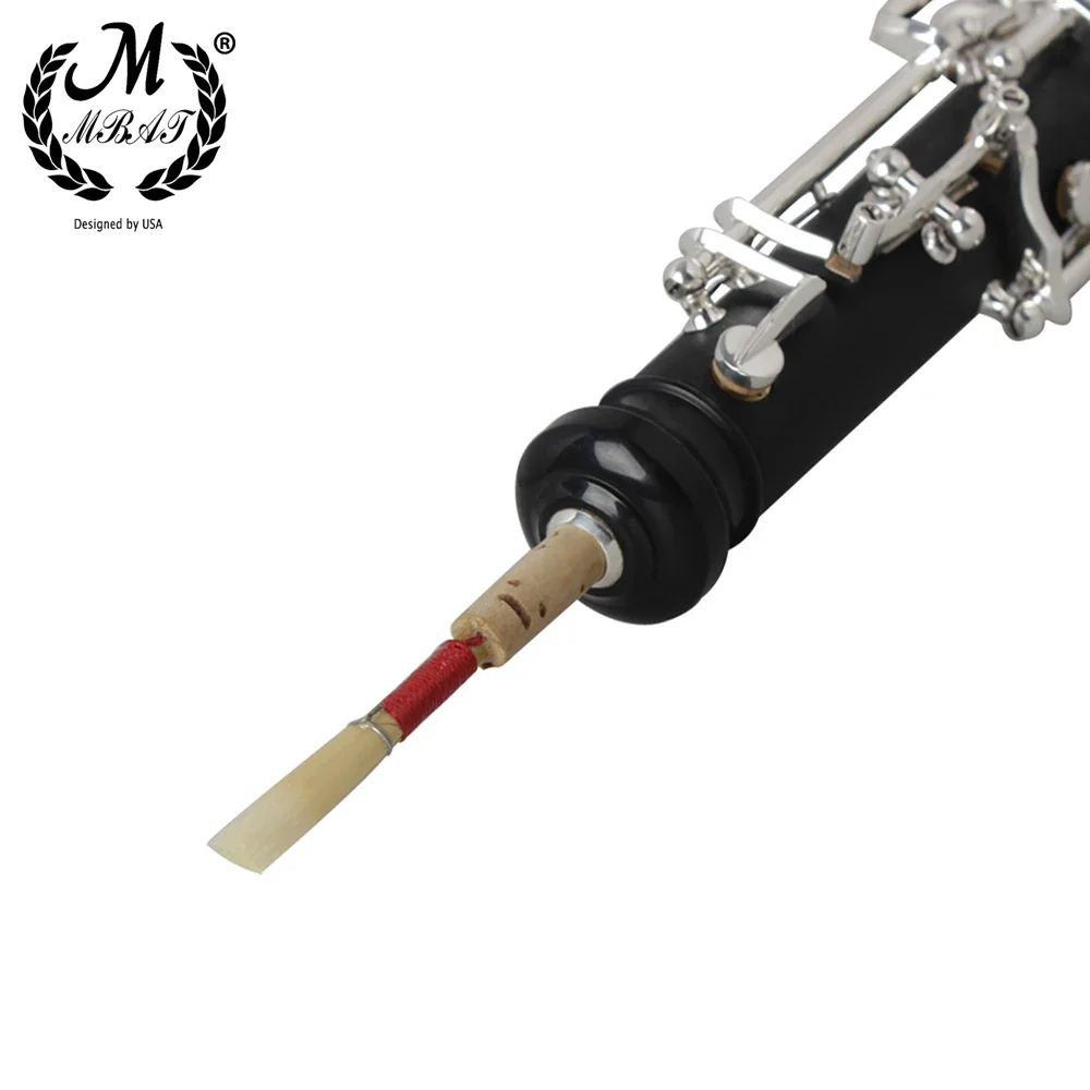 M MBAT Hand-Built Top Grade Natural Reed Wind Instrument Part Strength Medium Soft Handmade High Quality Oboe Reed with Red Cork