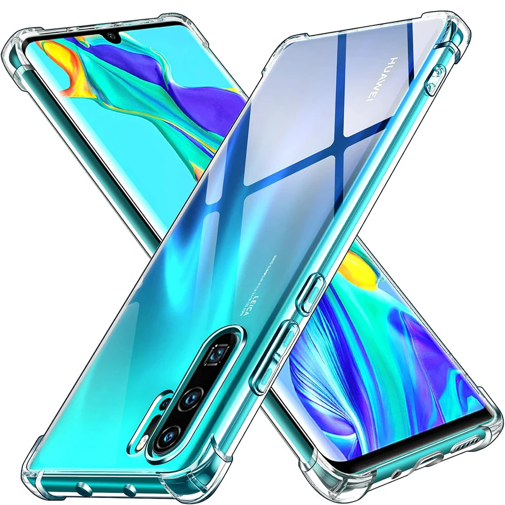 

Shockproof Silicone Soft Case For Huawei P30 P20 Pro Lite Clear Ultra Thin Back Cover For P 20 30 P30Pro Transparent Shell Coque