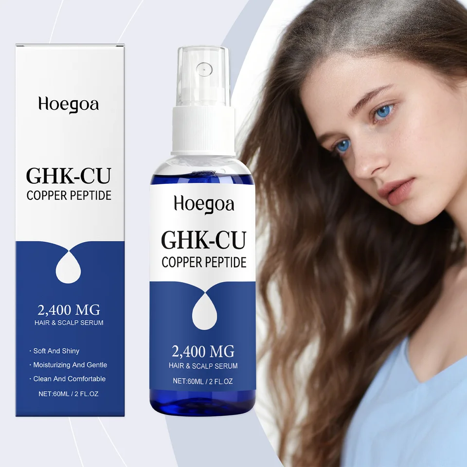 ghk-cu hair serum purchase 60ml GHK Cu Copper Peptide Spray Hair Deep Nourishment Fast Absorbing Moisturizing Strengthen Roots Non Greasy face serum vitamin b12 injection dose face serum Choose Your Bundle:4oz | 5 Pack