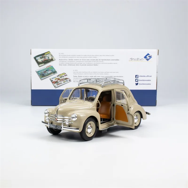 Solido 1:18 Scale 4CV Alloy Car Model Ornaments