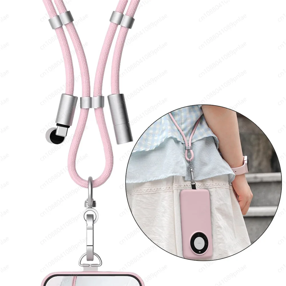 Retractable 2-in-1 Phone Lanyard Cable 1.6M PD 60W Fast Charging Anti-Lost Data Cord