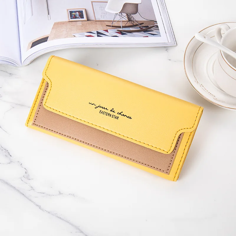 2022 New Fashion Women Wallets Leather Hasp Wallet Women's Long Design Purse Clutch Women Lady Wallet Phone Pocket Cartera Mujer