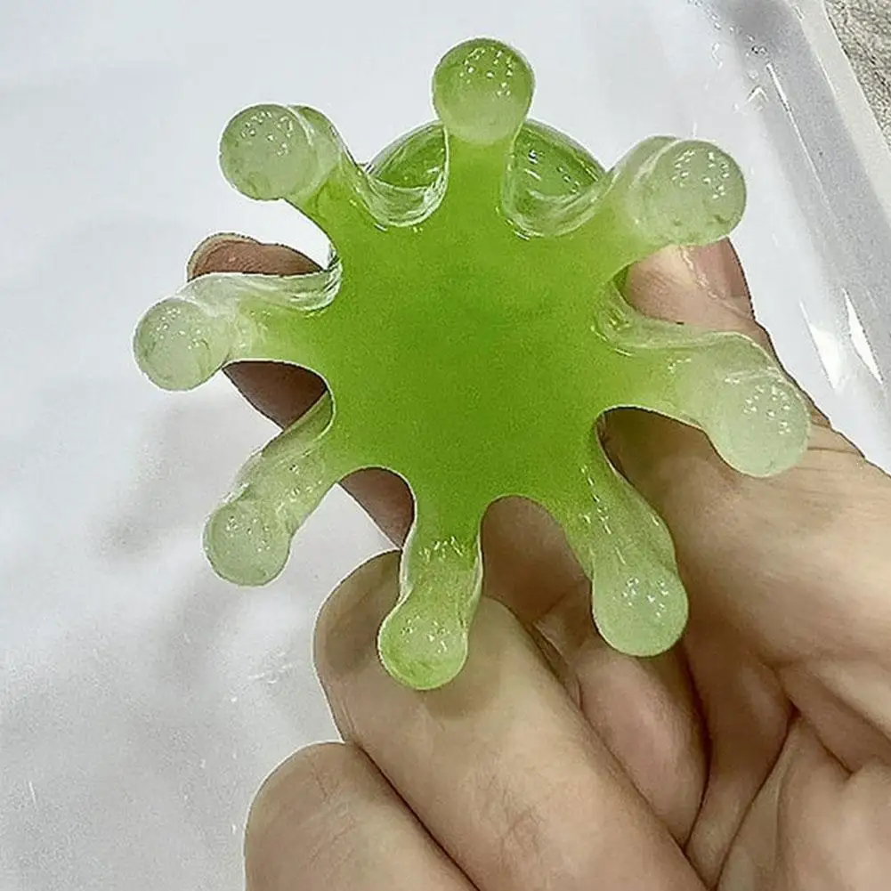 1PCS Octopus Massage Comb Head Meridian Scraping Scalp Massage Brush Acupuncture SPA Gua Sha Massage Comb Scraping Claw Massage