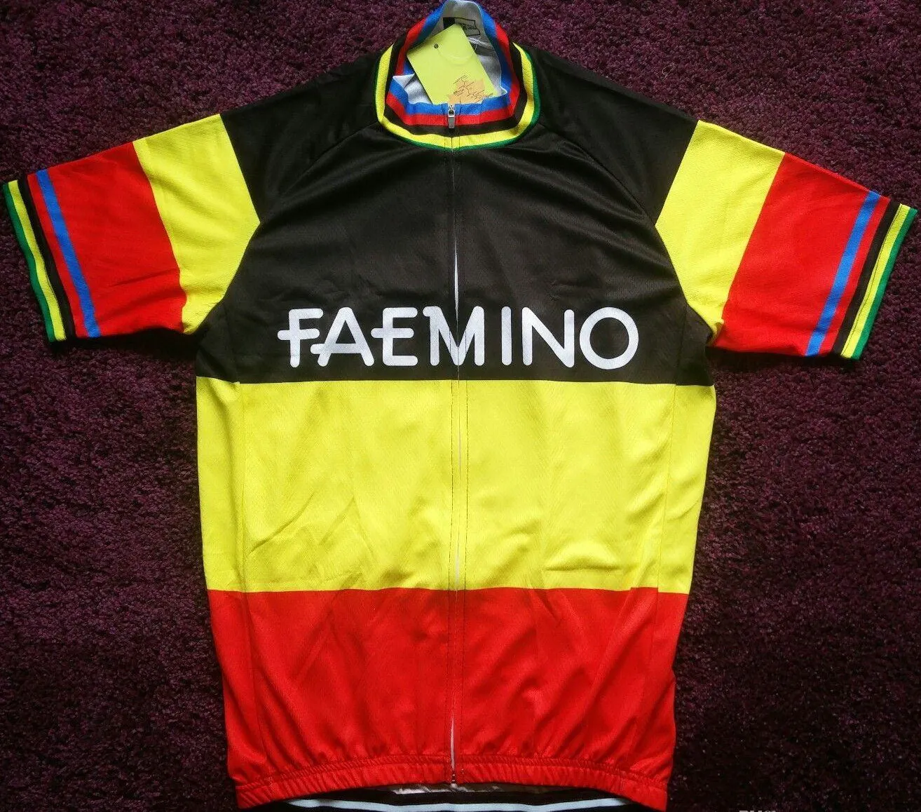 

LASER CUT Faemino TEAM Retro Classic ONLY Men's Cycling Jersey Short Sleeve Bicycle Clothing Ropa Ciclismo