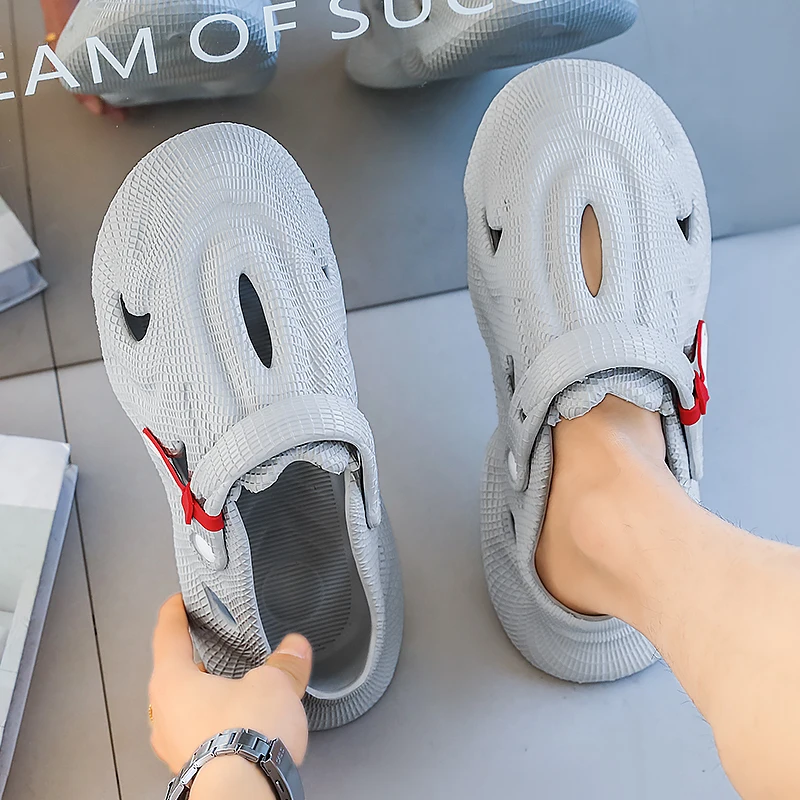 Baotou Hausschuhe für Herren und Damen 2025 Neue Sommer Outdoor-Sandalen und -Hausschuhe Rutschfest Geruchshemmend Sport Strand Dual-Use – Detail 8