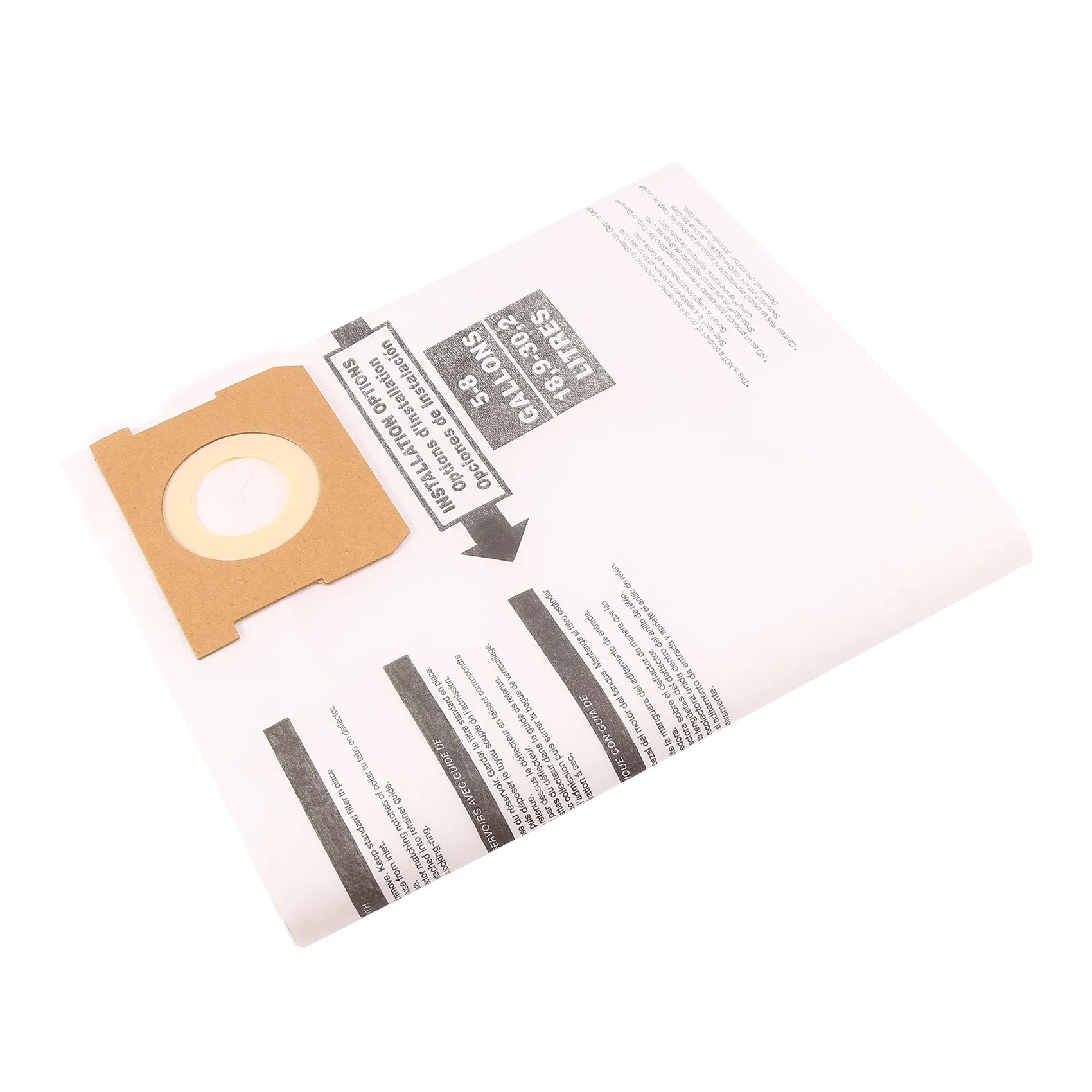 ABSJ-Universal Dry Dust Bag 5 To 8 Gallon Vacuum Cleaner Replacement Accessory Fit For Shop Vac 90661 906-61 9066100