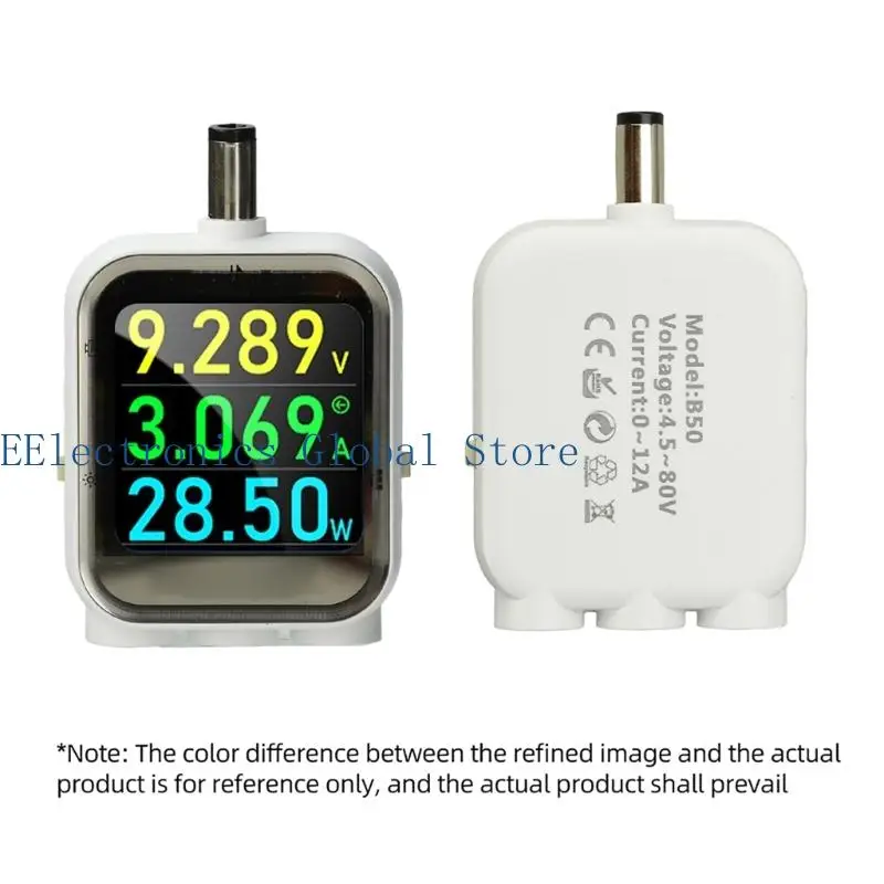 462B Portable Electric Energy Tester Induction Multifunctional Monitor 4.5-80V 6A 0-600W For Electronic Measurement