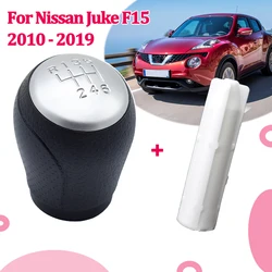 Gear Shift Knob 6 Speed For Nissan Juke F15 2010 - 2019 Stick Shifter Lever Pen Handle Adapter Inner Sleeve Repair Kit