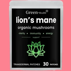 30 Patches Lions Mane Mushroom Transdermal Patches Memory & Supports Immune System & Brain