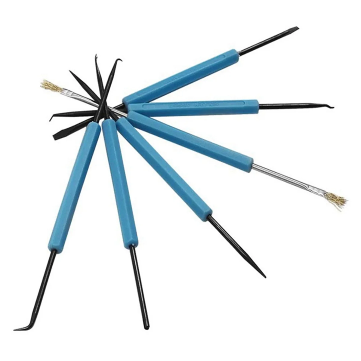 뜨거운 6 피스 용접 보조 키트 전자 회로 기판 보조 용접 도구 회로 기판 용접 조합 도구