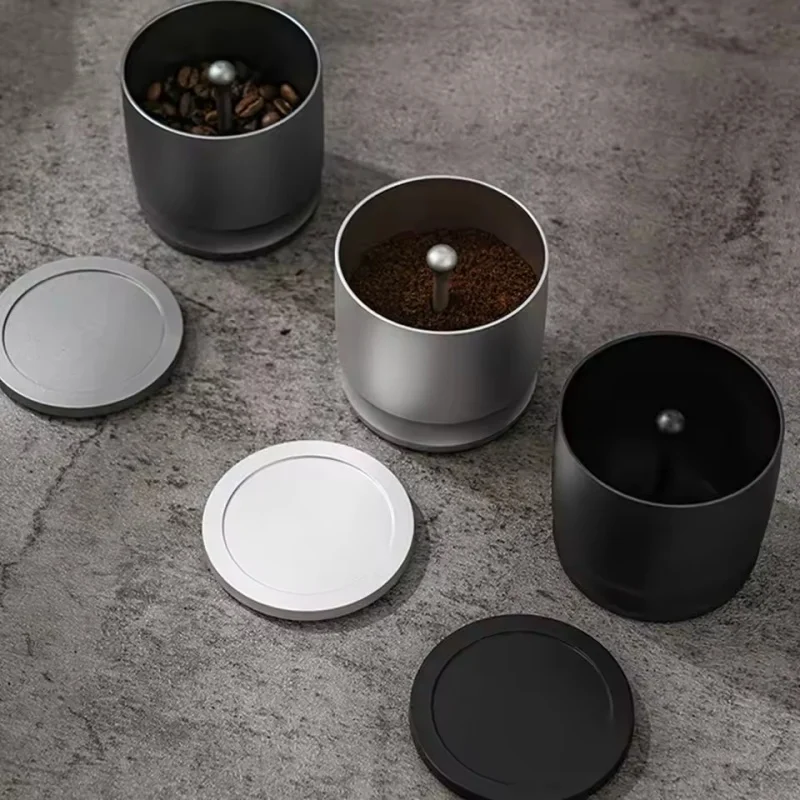 

58mm Dosing Rings Press Aluminum Alloy Anti Flying Coffee Powder Picker Coffee Making Supplies Coffee Dosing Cup