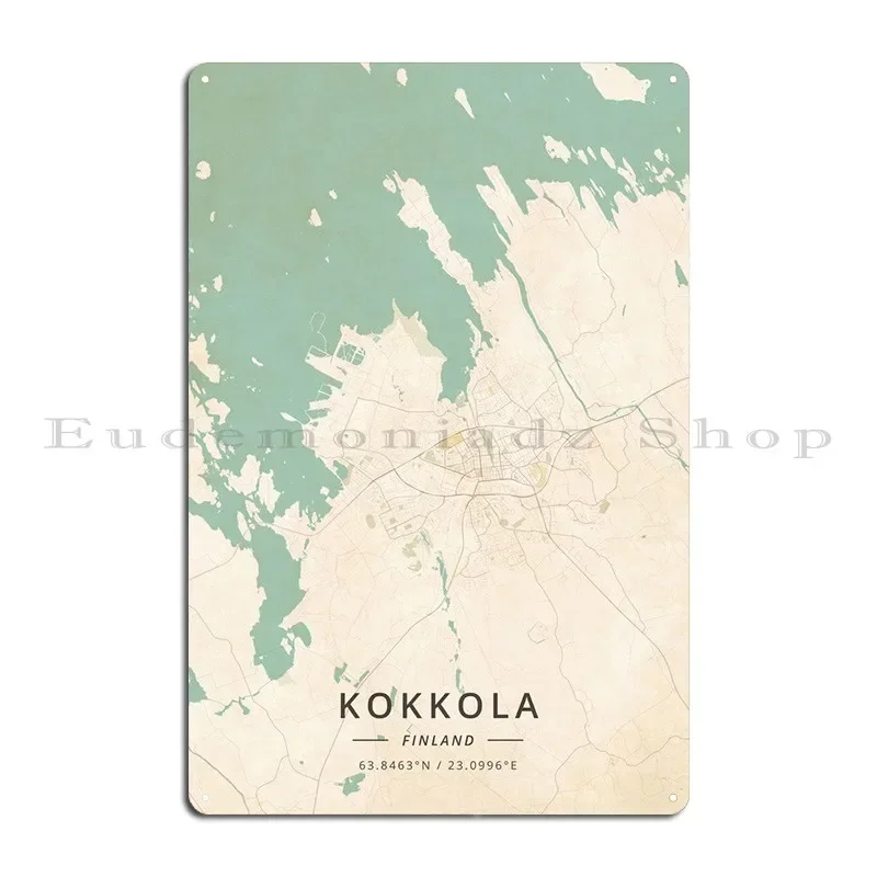 Kokkola Finland Metal Plaque Cinema Wall Decor Club Bar Customized Club Tin Sign Poster