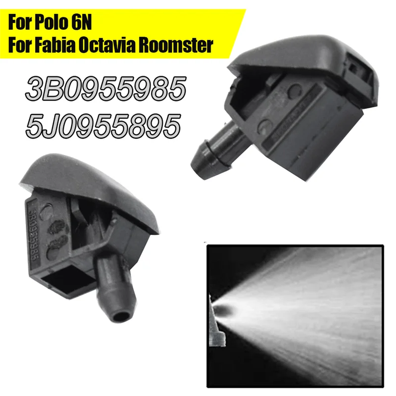 2ชิ้นกระจกหน้ารถ3B0955985เจ็ทสำหรับ-VW xpolo 6N Skoda Fabia Octavia roomster 1996-2015ไม่มีความร้อน