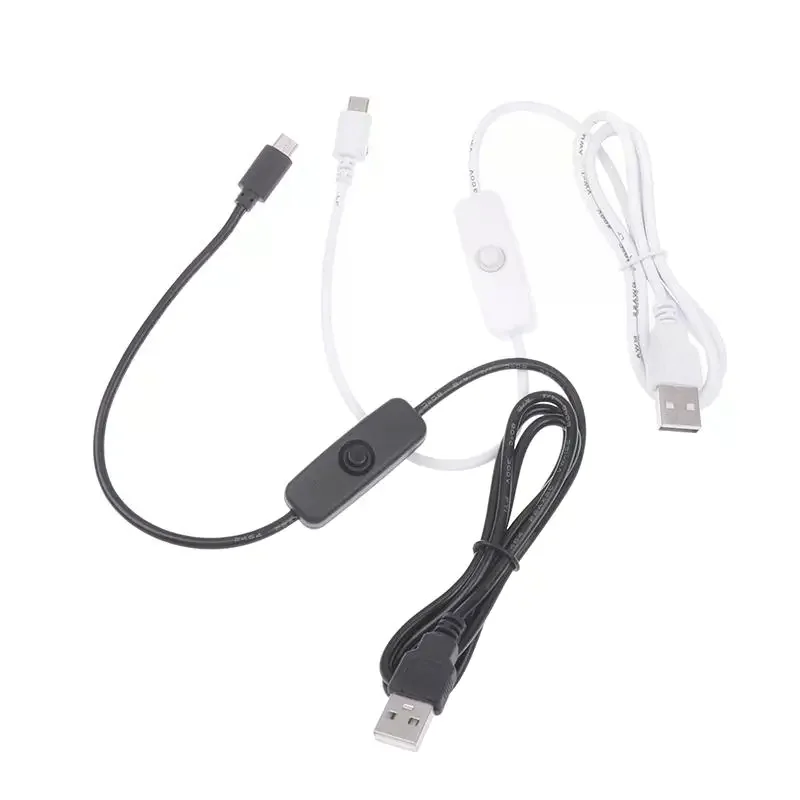 USB Type-C Extension Cable With On Off Switch USB To Type C Extension Cable For USB Lamp USB Fan LED Strip Lamp Bulb Light