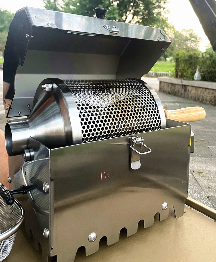 Electric Direct Fire Coffee Beans Roast Machine Household Small Commercial Direct Fire Bean Baking Machine Support Curve Reading