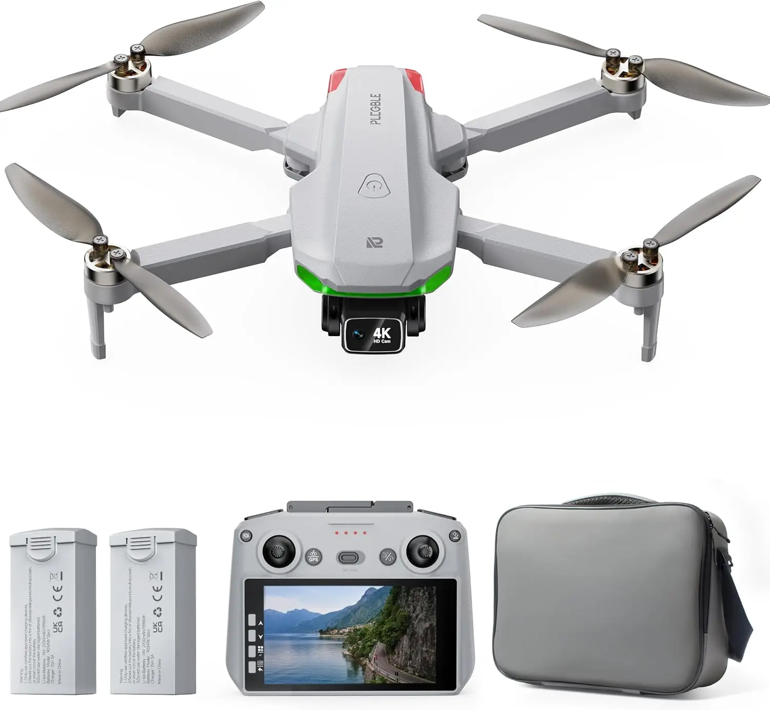 Drones Camera Adults 4K GPS Drone Controller Screen