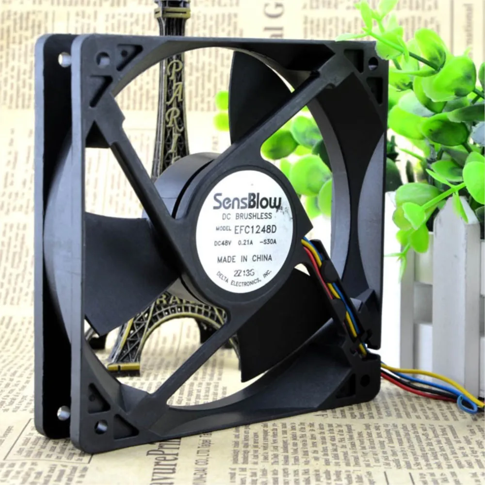 

120mm Fan for Delta EFC1248D 12025 48V 0.21A 4-Wire PWM Cooling Server, Networking Equipment Industrial Systems