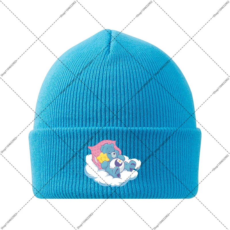 Care Bears Jongens Meisjes Winter Hoeden Kinderen Gebreide Muts Cartoon Anime Patroon Gedrukt Caps Kinderen Leuke Mutsen Verjaardagsfeestje Geschenken