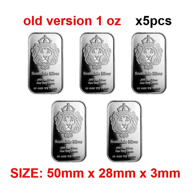 Replica 10 oz Scottsdale Vortex Silver Bar USA 10 oz Silver Bar Zinklegering Verzilverd Bullion Craft Gifts