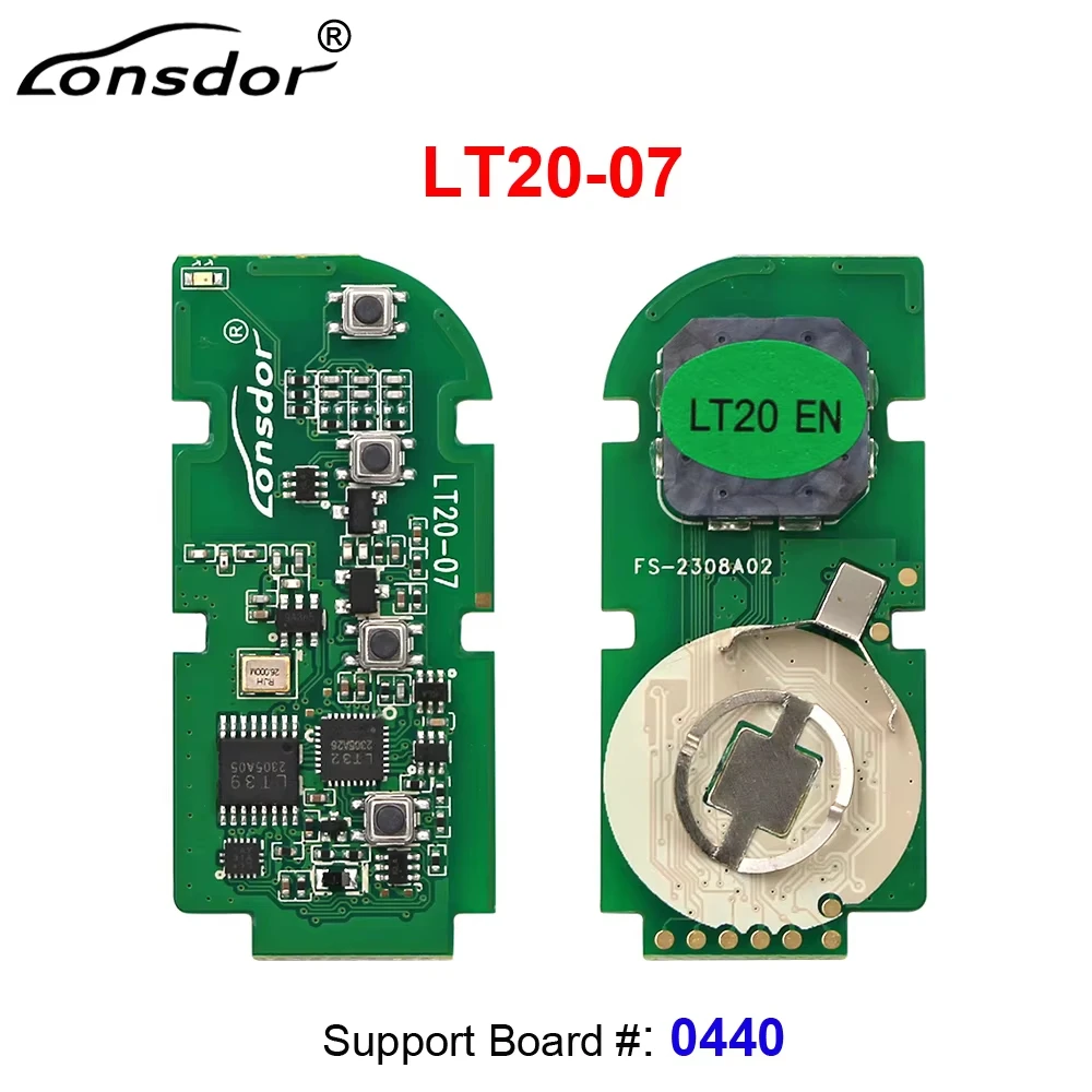 Smart Car Key Lonsdor LT20-07 For Lexus LS500 LS500H ES300H ES200 312/314/315 Board 0440 8A+4D Generate LT20 Smart Remote Key