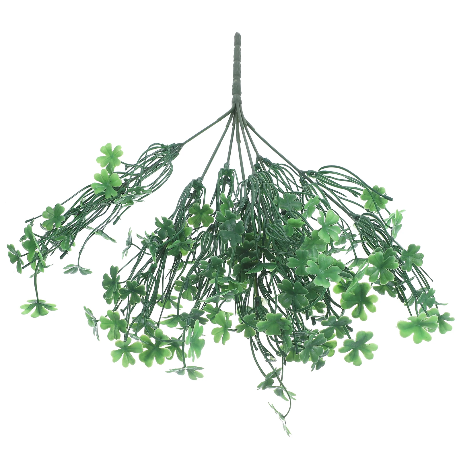 

1pc Four Leaf Clover Decorative Flower Artificial Plants Indoor Fake Home Office Wedding Shamrock Simulation Plastic