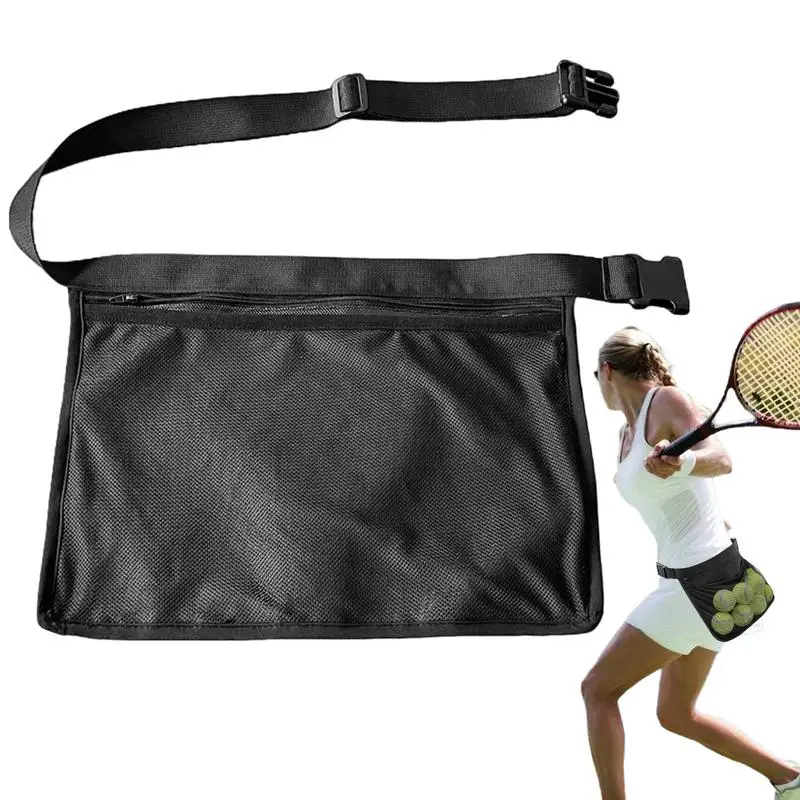 Ball Holder Waist Bag Outdoor Tennis Ball Waist Pouch Tennis Ball Accessory Portable Tennis Ball Fanny Pack For Enthusiast