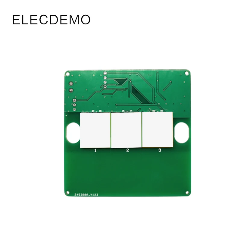 Capacitive key module with relay four-way touch switch self-locking interlocking inching two-color LED