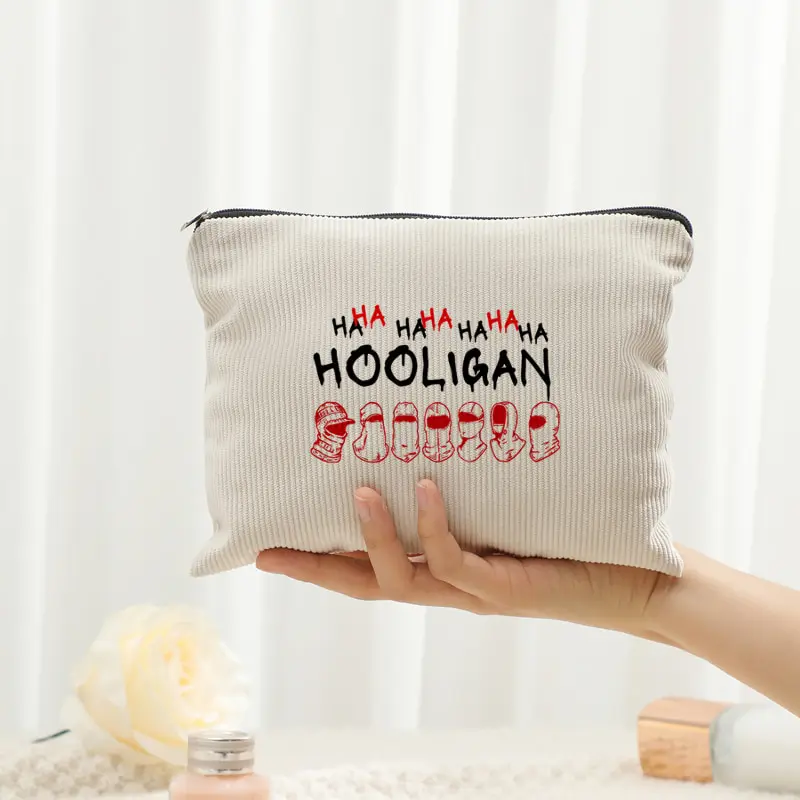Corduroy Toiletry Bag for Women Multi Functional Lightweight Storage Bag HAHA Album Arirang 2.0 World Tour 2026  Kpop Fan Gift
