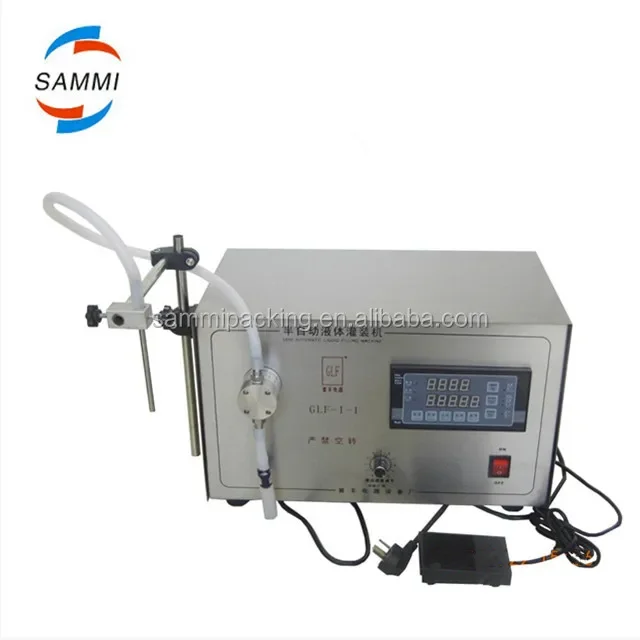 High precise GLF-1-1 Electric Liquid Filling Machine,oil , juice, water, perfume filling machine,bottle filler