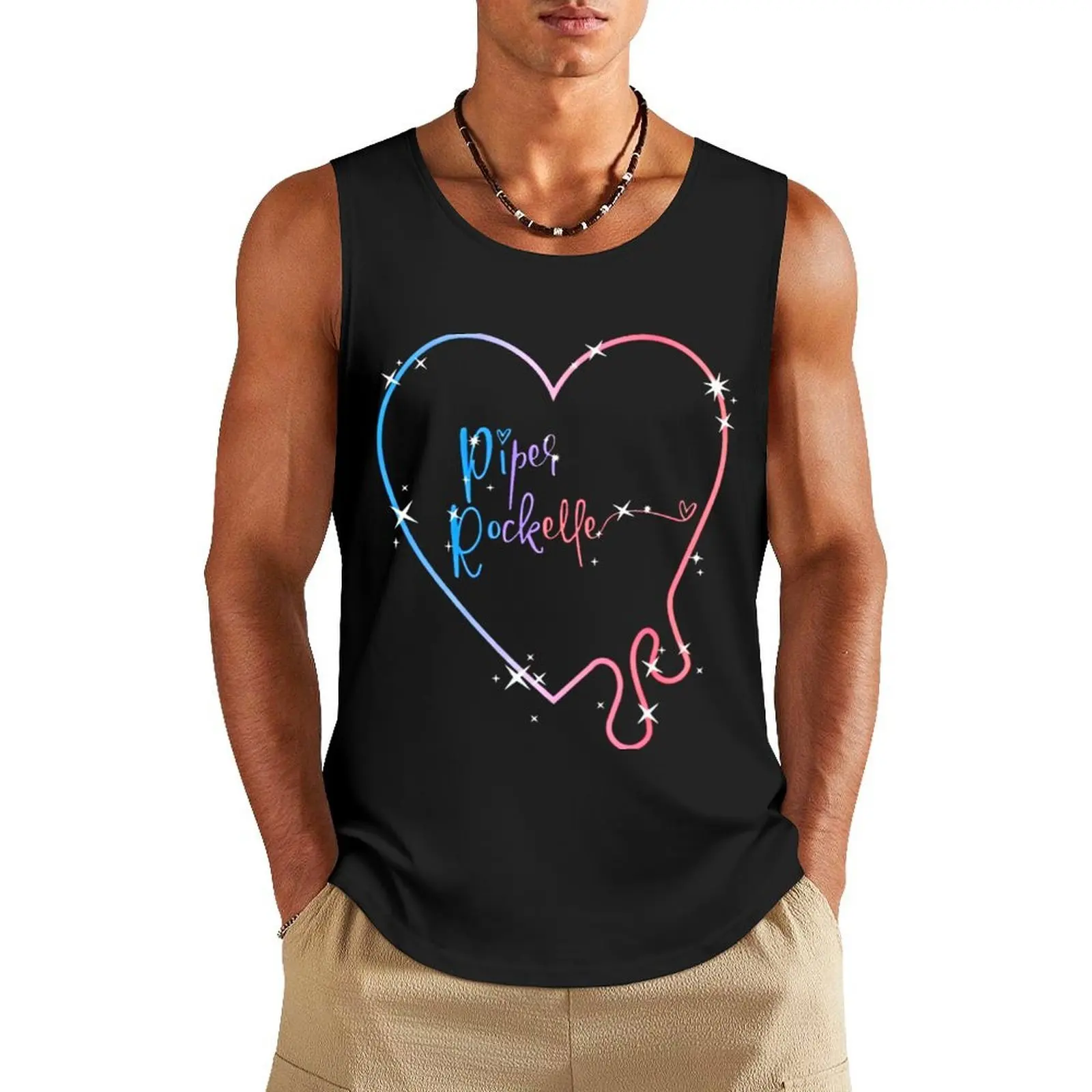 

Vitntage Píper Róckelle Merch Drippy Heart Crop Men Woman Kid Youth Tank Top clothing men Male clothes Vests gym accessories man